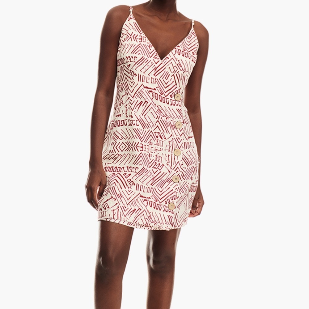 Forever 21 Patterned Red Dress